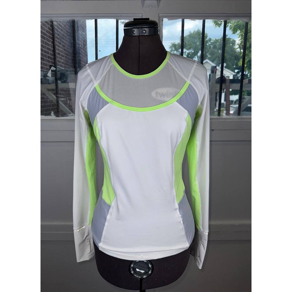 Lululemon Trail Bound Long Sleeve White / Clear Mint Size 4
